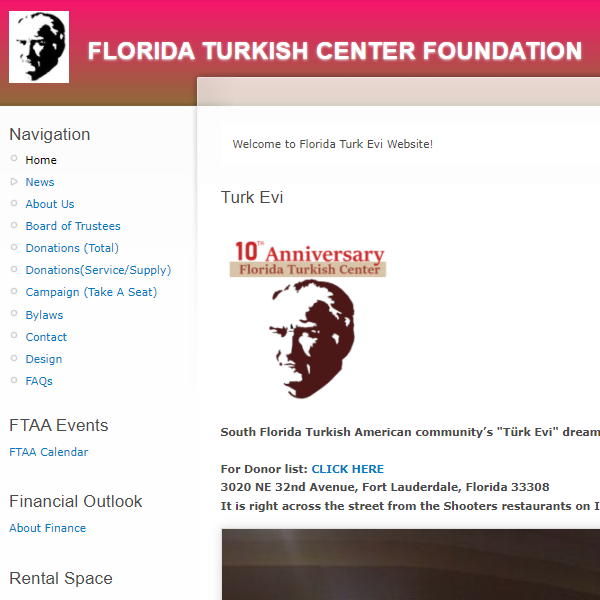 Turkish Organizations in Florida - Florida Turkish Center Foundation